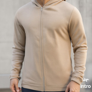Casaco Moletom Masculino Zíper Capuz Flanelado  Agasalho Inverno Adulto Loja Intro