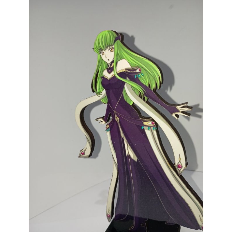 pedestal personagem C.C. anime code geass decorativo colecionável action figure toten