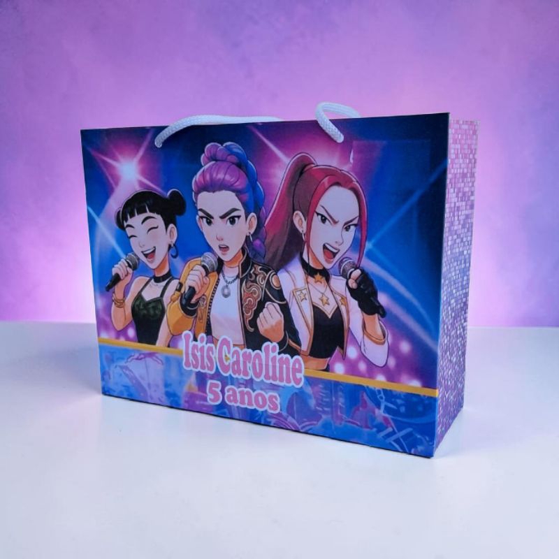 Sacolinha personalizadas Guerreiras do K-Pop / Personalizado | Sacolinha | Lembrancinha | Mimos | PEGUE E MONTE
