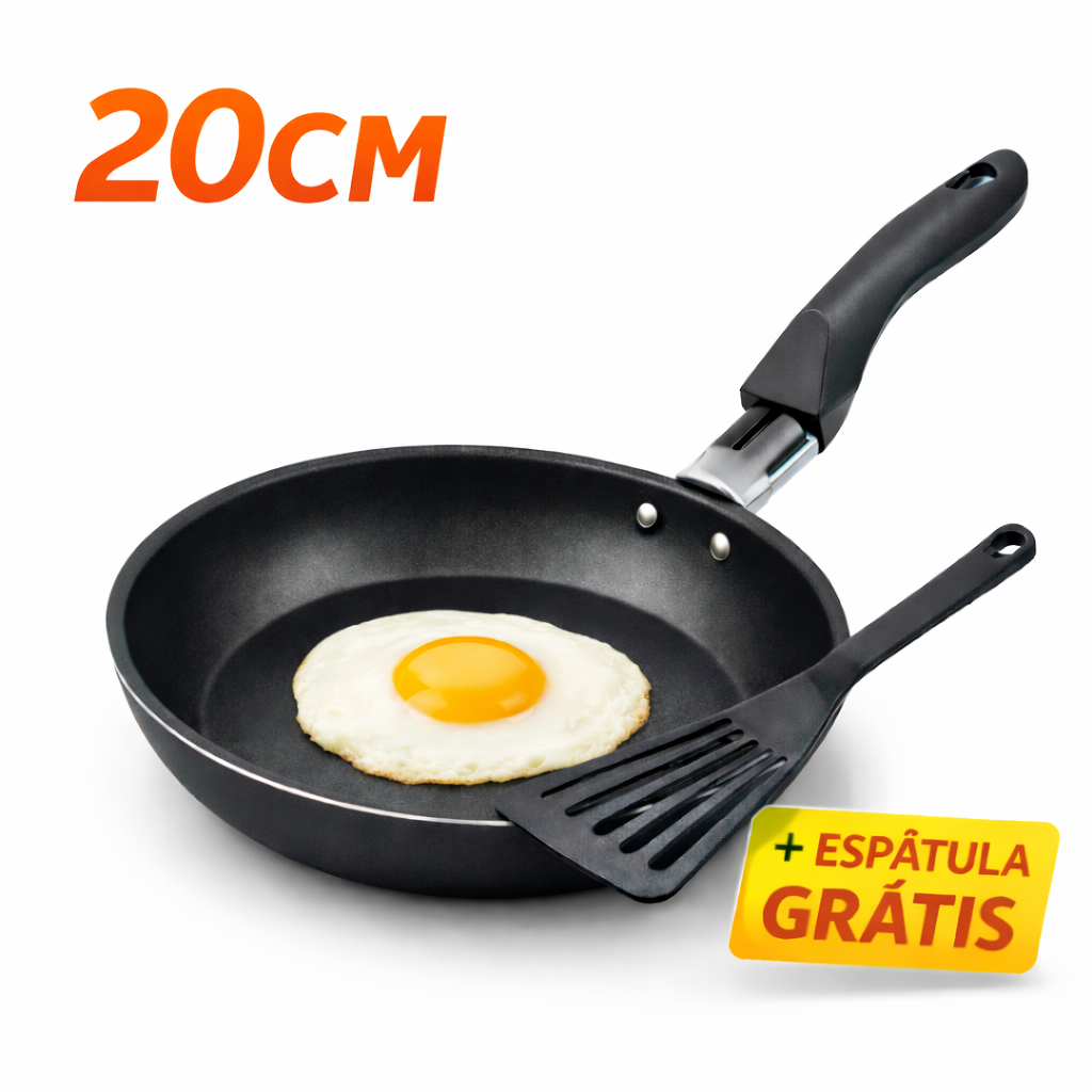 Frigideira Francesa Antiaderente 20cm Teflon Tapioqueira