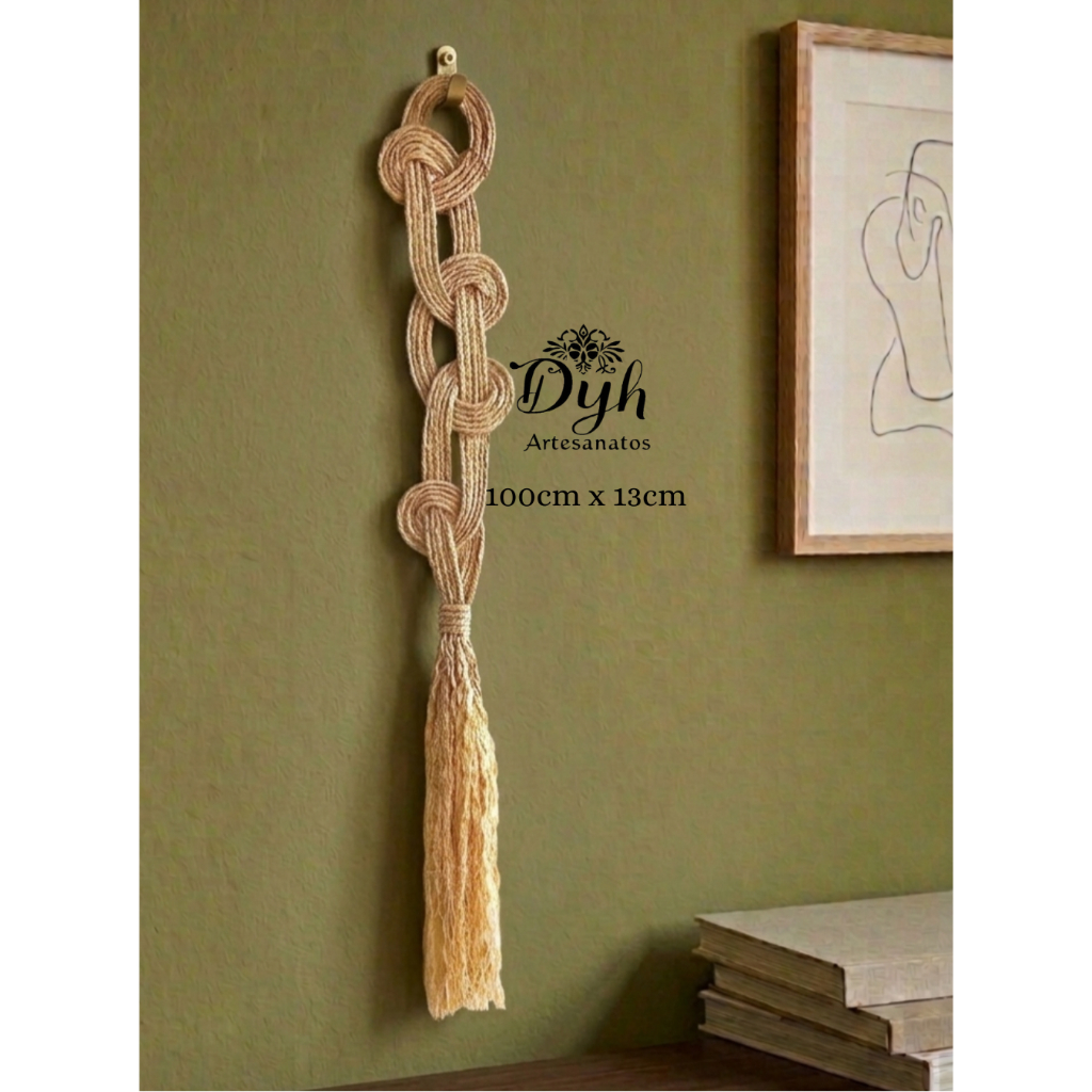 LÚMINI- artesanato,  decoração de parede rústica, decoração casa, decoração boho, enfeite sisal