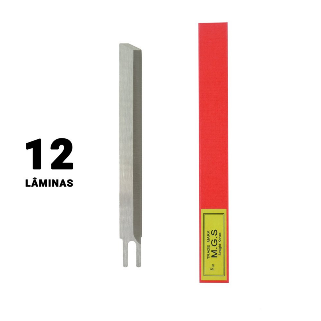 12 Un. Faca Mgs 10 Polegadas Maquina Corte Cortar Tecido