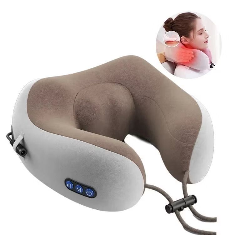Massageadora De Pescoço Almofada De Pescoço Vibratória Elétrica USB Alívio de Dor e Tensão Relaxamento SPA Autocuidado