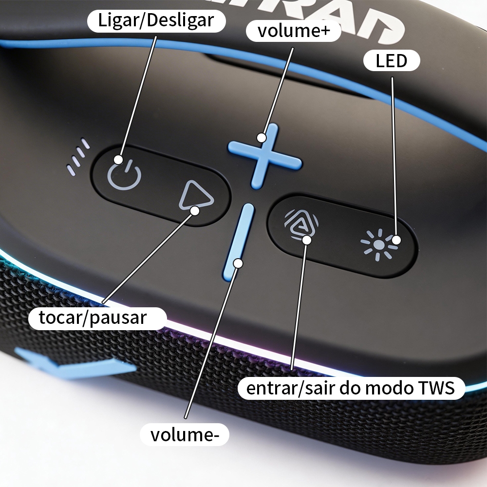 Caixa de Som Bluetooth 200W — foto 8