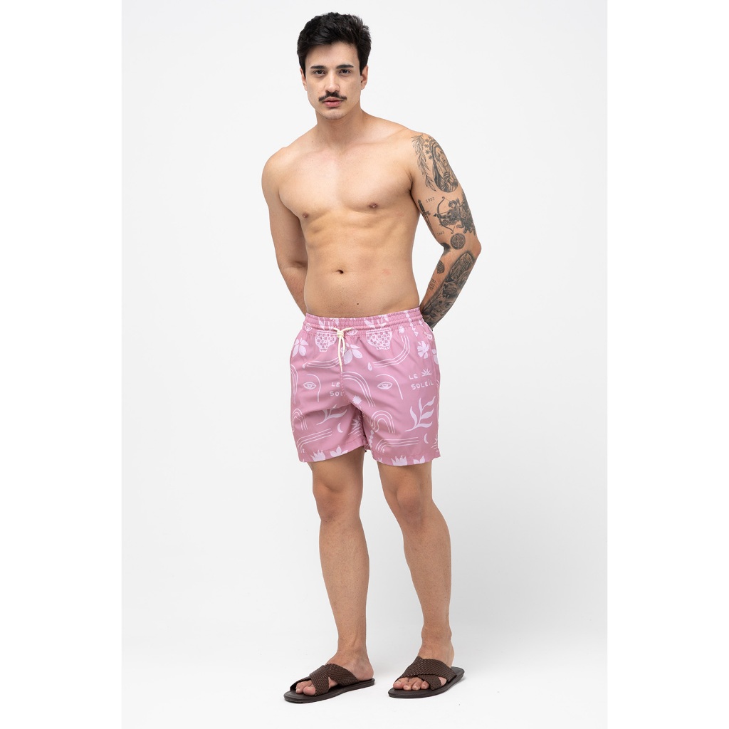 Short Masculino Para o Verão Rota do Mar Básico Estampado Secagem Rápida Praia Leve · foto 2