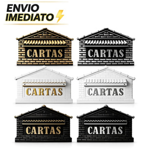 Caixa de Correio Tijolinho para Grade e Muro em Pvc Reforçado Moderna em Oferta na Shopee