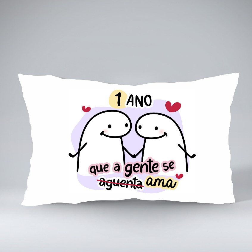 Almofada Flork 1 ano que a gente se ama