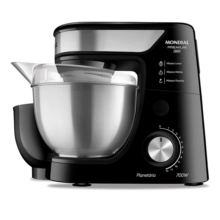 Batedeira Mondial Planetária Premium Bp-02p-b-ti Preto/Inox 220V