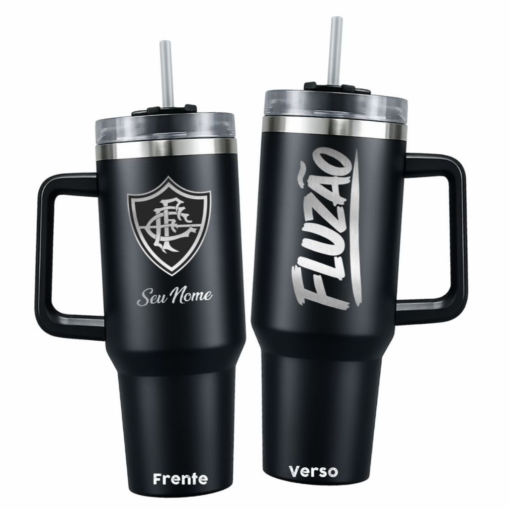 Copo Garrafa Grande 1,2L C/TAMPA E CANUDO, PRESENTE IDEAL TORCEDOR VARIOS OUTROS TIMES, FLUMINENSE PRESENTE TORCEDOR