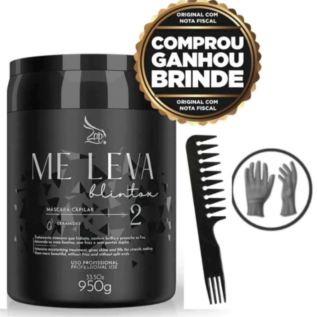 Ztox Zap Mascara Blintox Me Leva 950g - Lançamento Brilho intenso