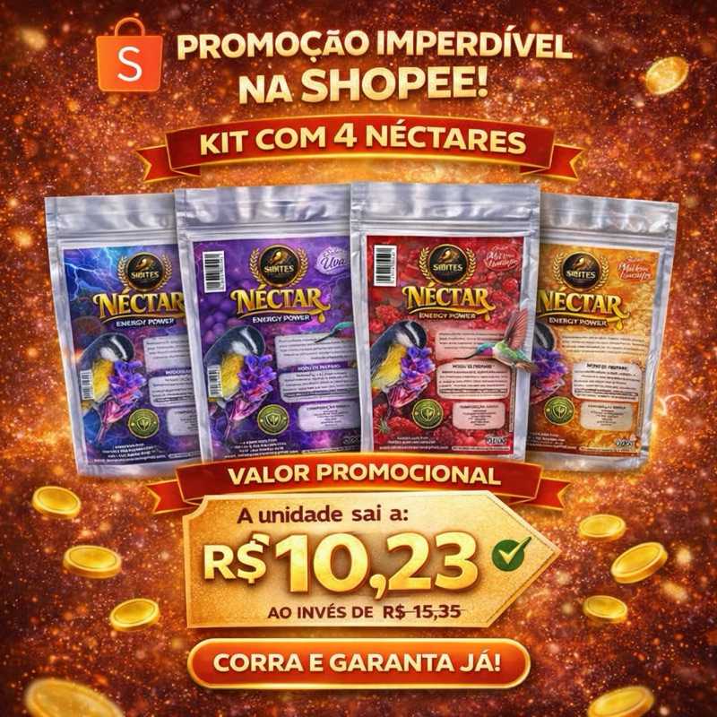 NÉCTAR ENERGY POWER - DIVERSOS SABORES em Oferta na Shopee