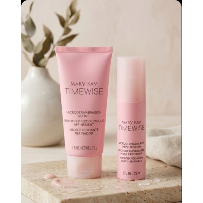Kit Time Wise de Dermoabrasão Passo 1 e 2 Refinar e Restaurar MK