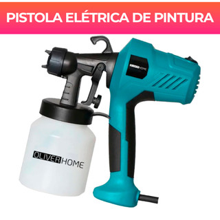 Pistola Elétrica Para Pintura Pulverizador de Tinta com Bico e Compressor 450w - OliverHo…