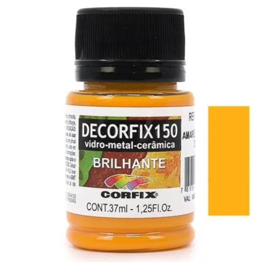 Tinta Decorfix 150º Brilhante Corfix - 308 Amarelo Ouro (37ml)