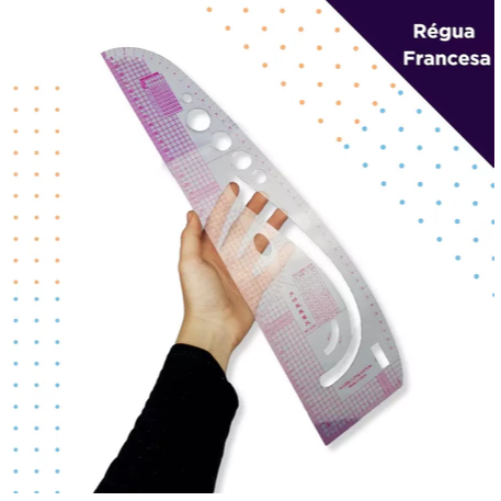 MGC - Régua De Corte Modelagem 3 em 1 Flexível Acrílico Patchwork Ref: R-3X1 em Oferta na Shopee