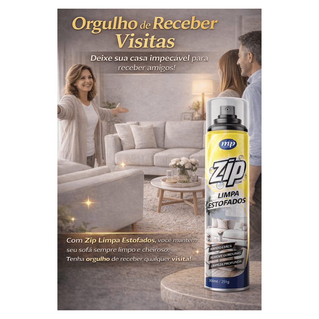 Espuma Magica Limpa Tudo Spray Zip Clean <300ml Limpa  a Seco Sofá, Estofado< Tapete<  Banco De Carro, Limpeza Profunda