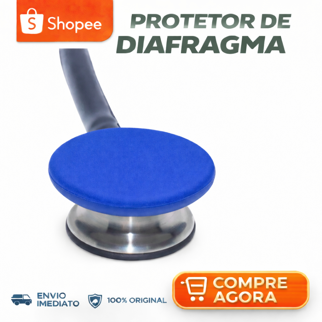 Protetor de diafragma para estetoscopio - Cor Azul