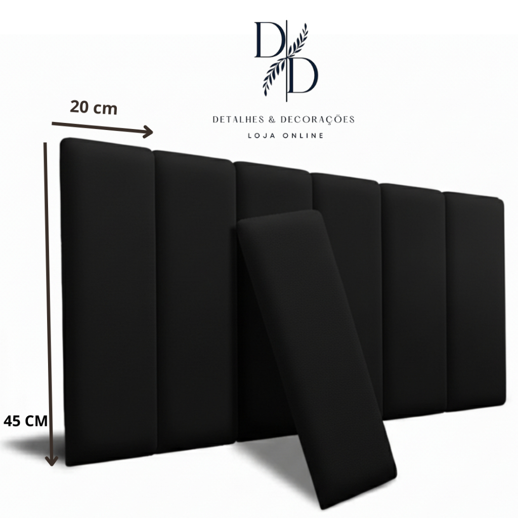 Cabeceira de Cama Box Completa 45x20 - Para Cama de Solteiro Casal Queen e King - ENVIO IMEDIATO!!!