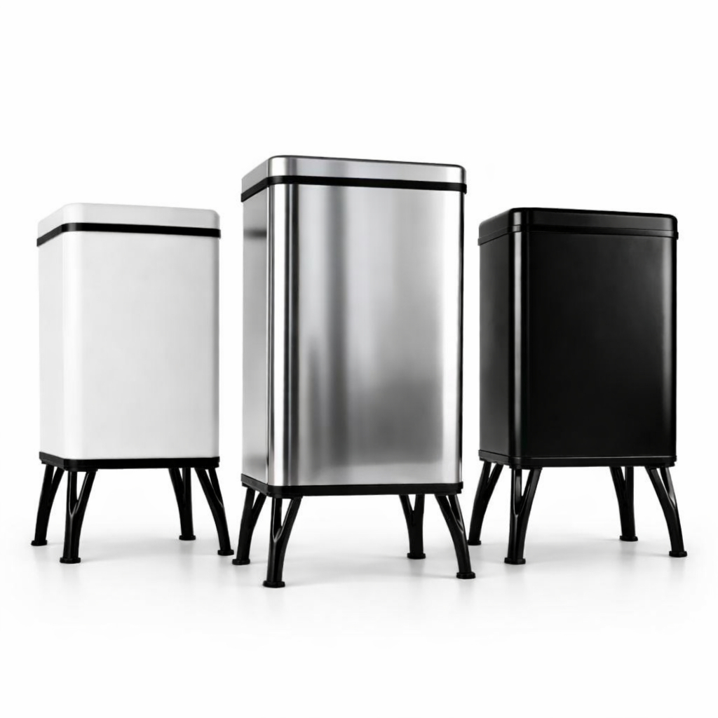 Lixeira Automática 30 Litros Inox Retangular Sensor Inteligente