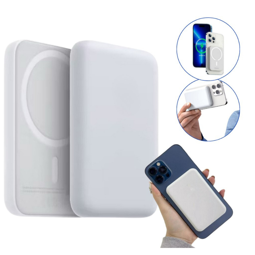 Carregador Portátil De Indução Magsafe Sem fio  Carga 5000mAH/10000mah powerbank