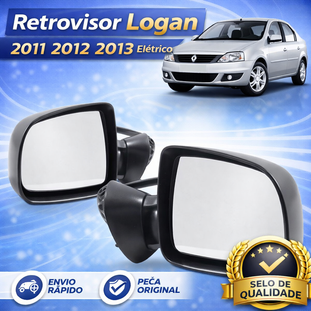 Retrovisor Logan 2011 2012 2013 Eletrico