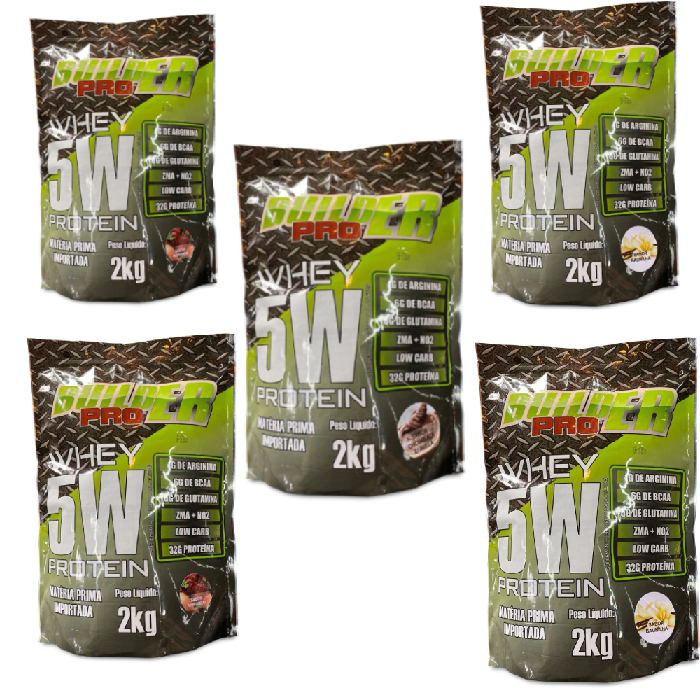 5X Whey Protein 5W - 2KG - Builder Pro