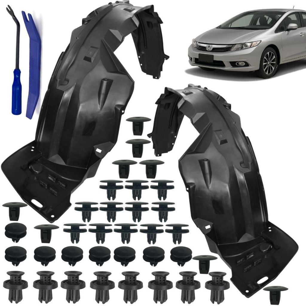 Parabarro Lameiro Protetor Capa De Roda DIanteiro Para Honda Civic 2012 a 2015 Todos