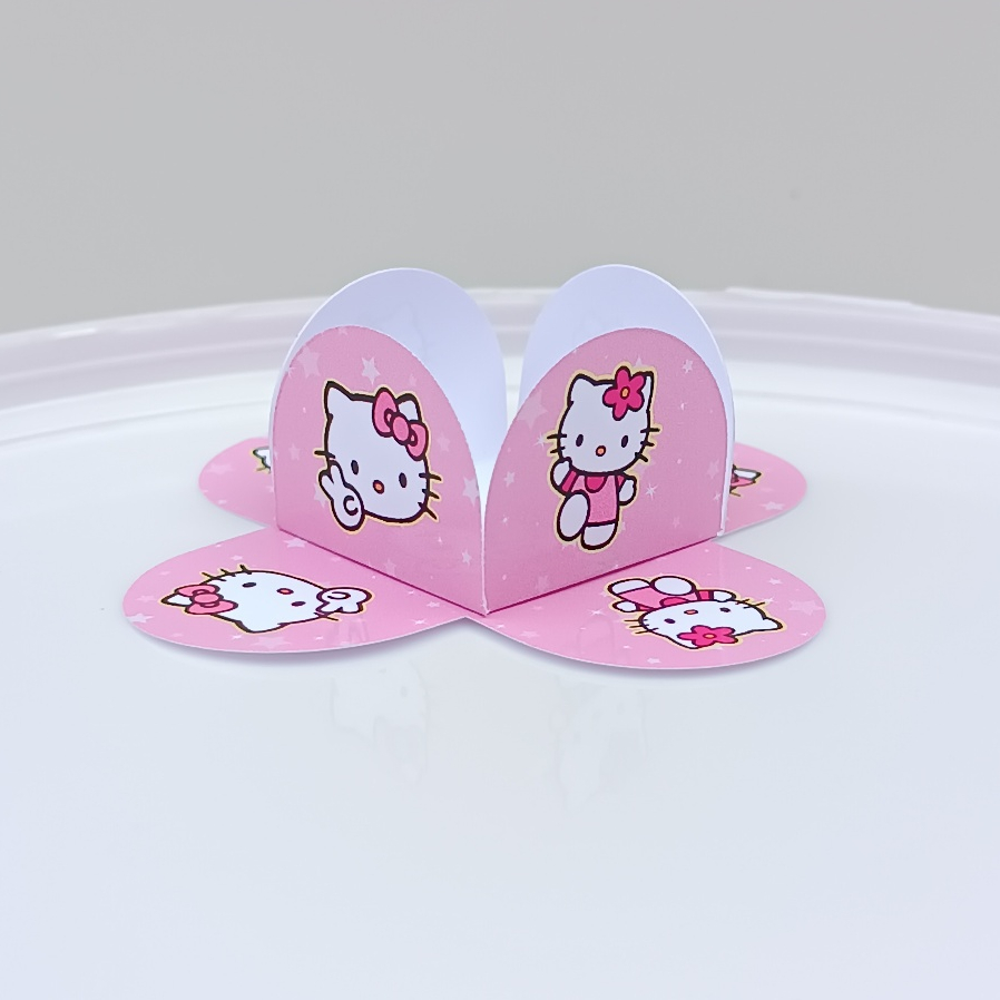 Forminhas para Doces Hello Kitty l Personalizados l Lembrancinha de Festa l Aniversário l Festa Infantil