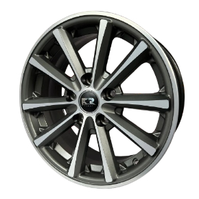 Kit 4 Rodas Aro 15X6,0 5x100 Eclipse Fox Polo Grafite Fosca Diamantada Krmai K63
