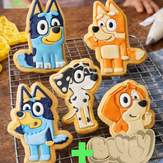 Kit 5 cortadores Bluey + BRINDE / Cortadores de Biscoito / Cortadores de  massinha / Cortadores de pão