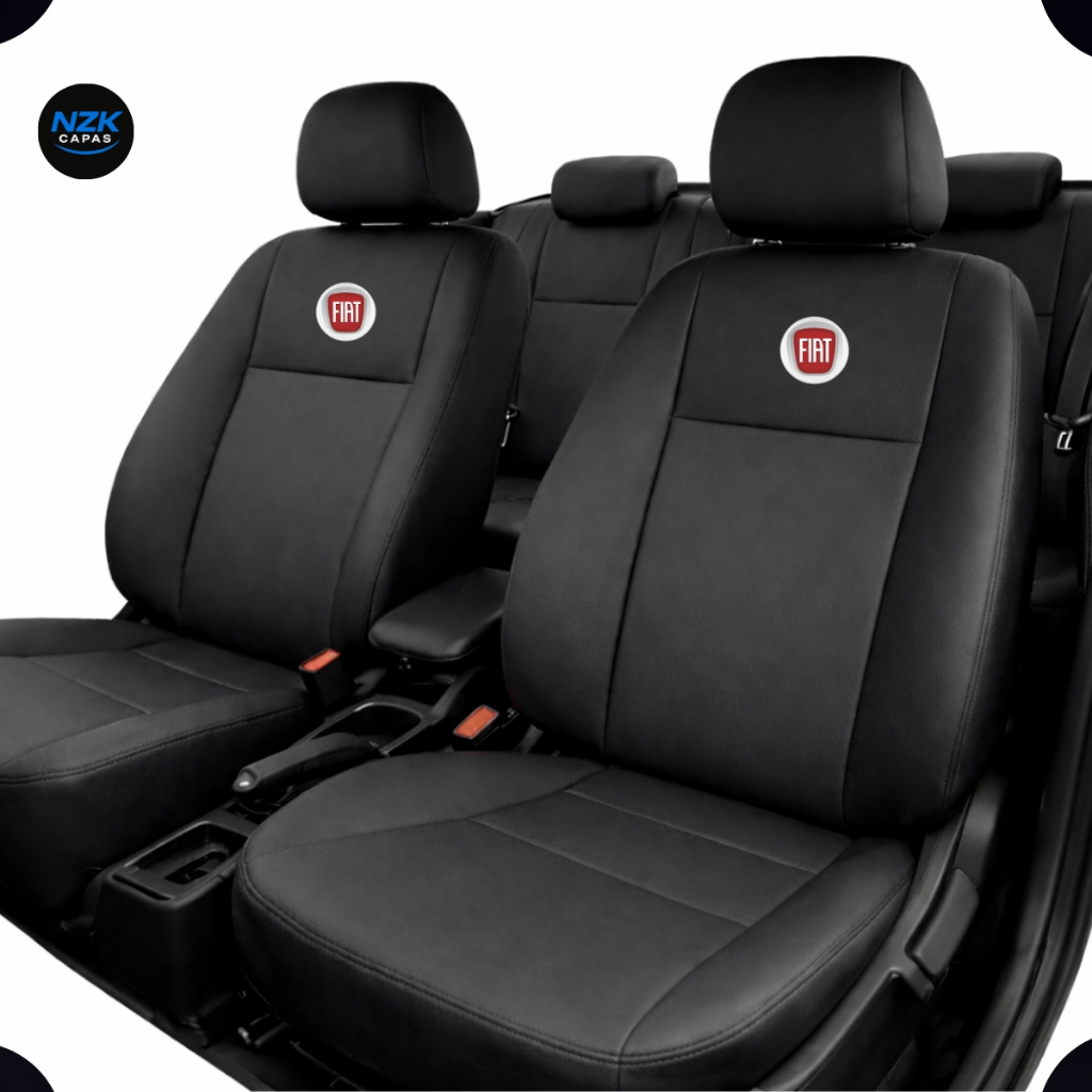 Capas Banco Carro Couro 100% Fiat Pálio Punto Uno Argo Cronos Grand Siena Stilo Linea Strada