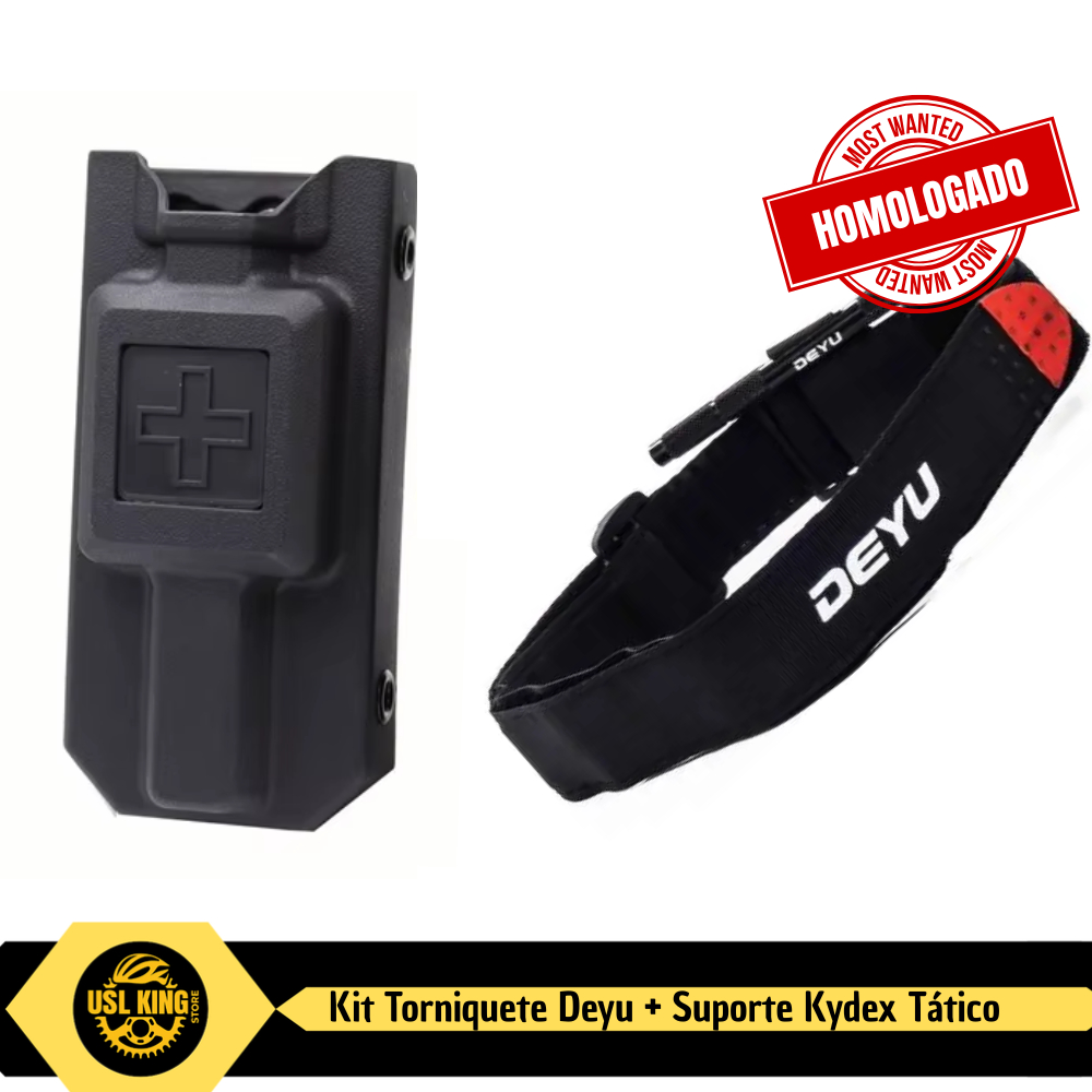 Torniquete Tático + Suporte IWB Polímero/Torniquete DEYU BISON/Aph Tatico (TNQ-02)