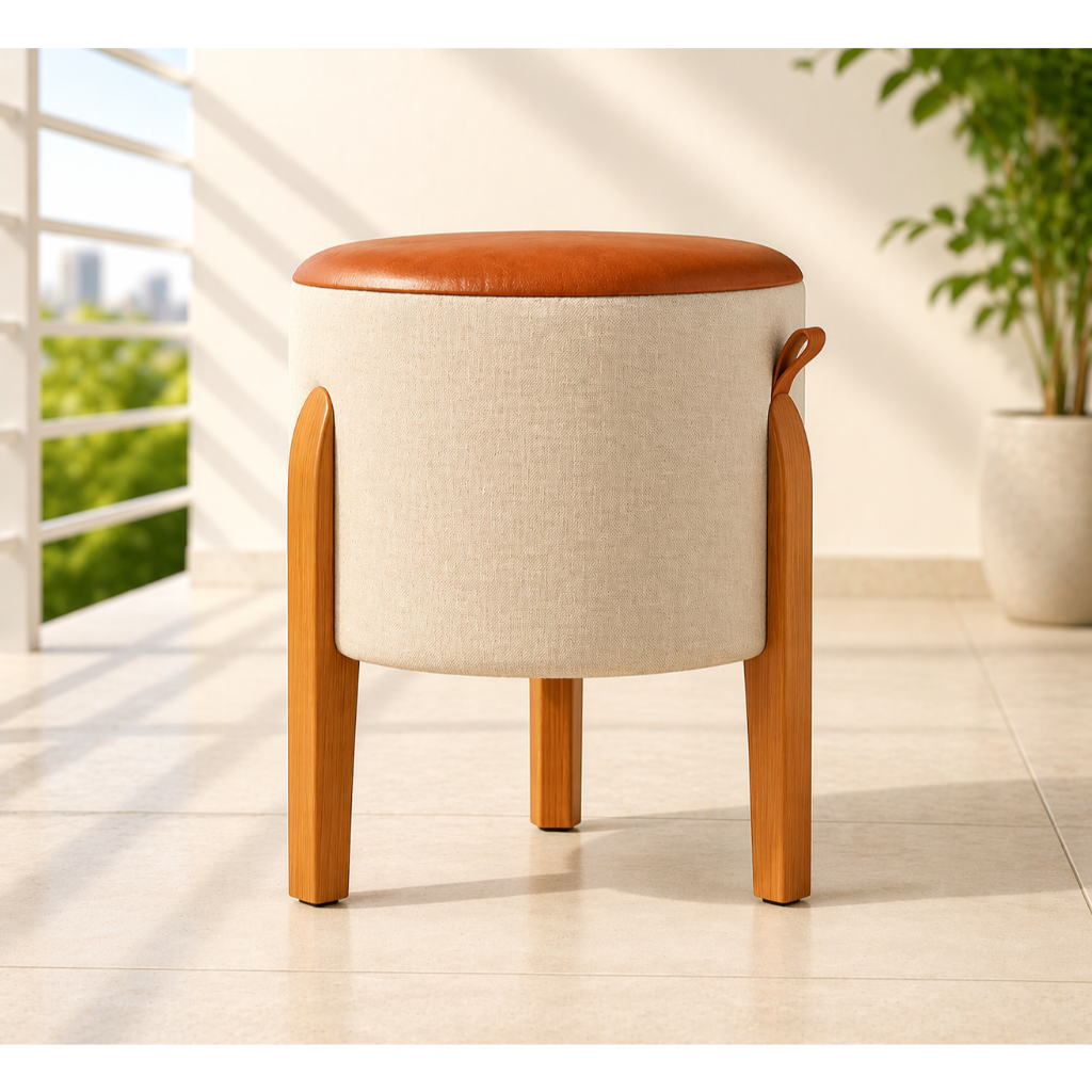 1 Unidade Puff Luma Moderno Decorativo