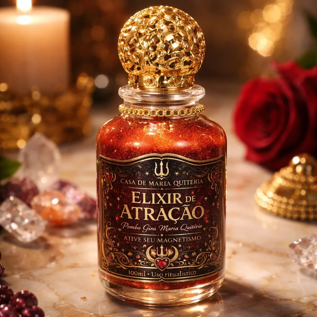 Perfume Cruzado de Pomba Gira Atração Pomba Gira Maria Quitéria 100ml | Cruzado
