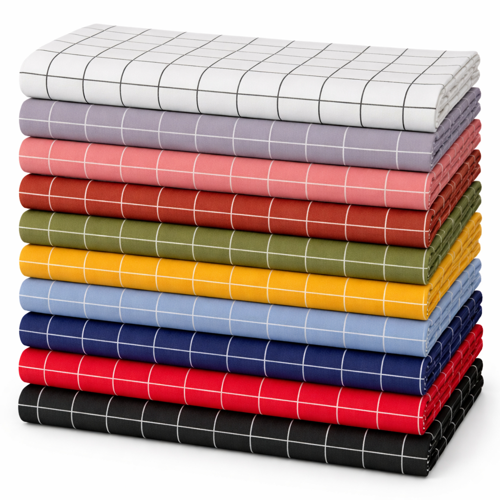 Tecido Tricoline Grid - 50cm X 150cm