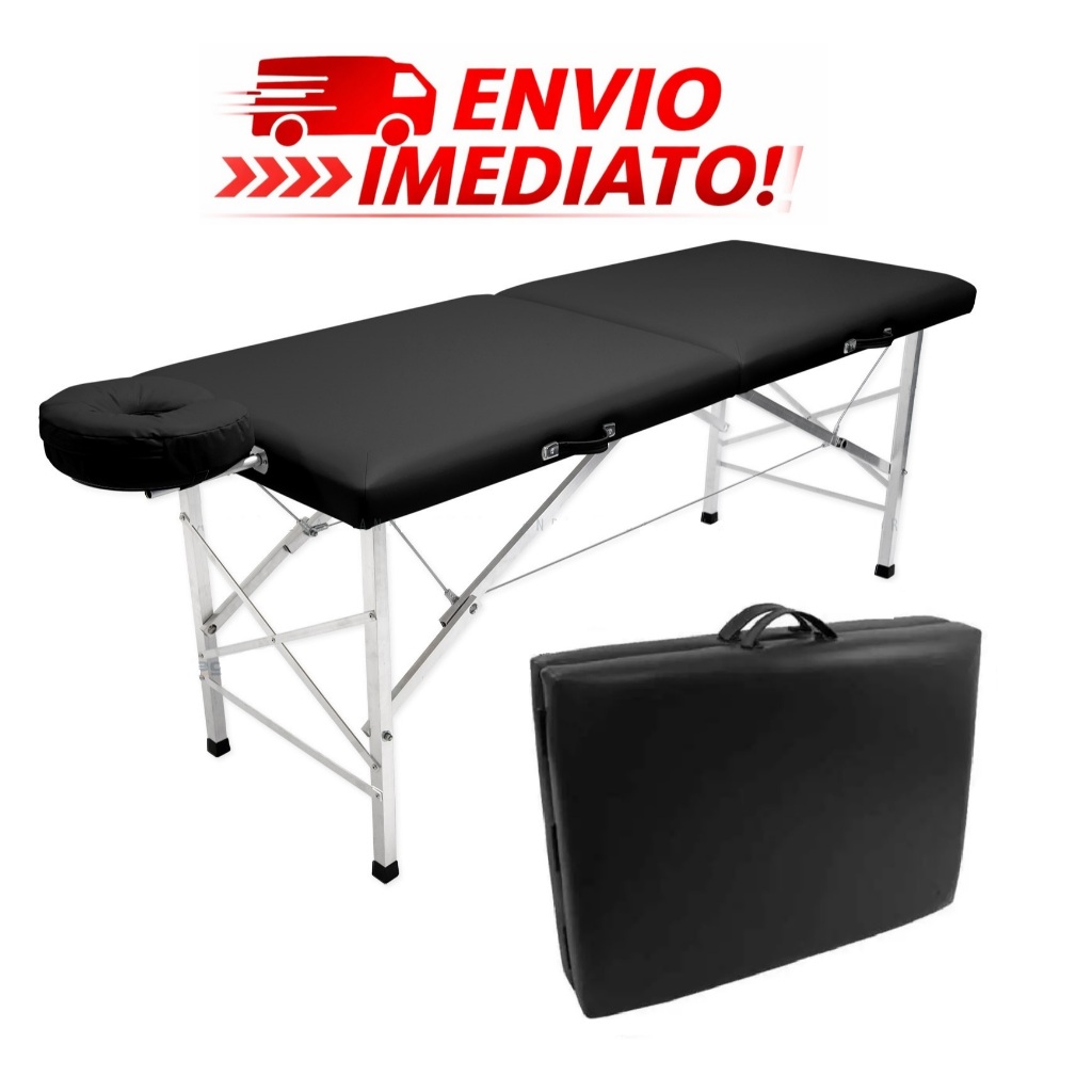Maca Portátil Leve Profissional - Alumínio Estética Fisioterapia 180x65