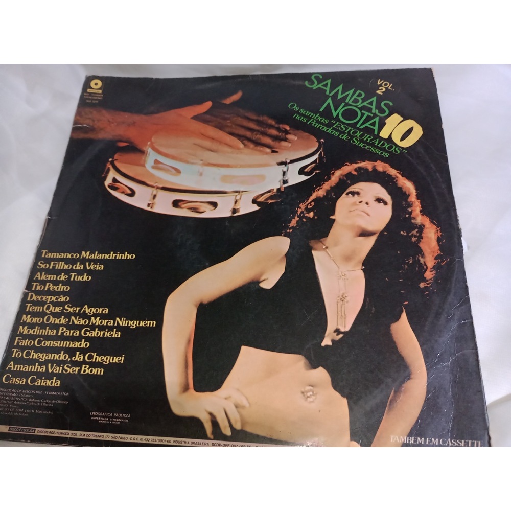 LP Vinil Samba Nota 10 Vol. 2 /  Ler Descrição