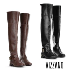 Bota Vizzano Montaria Cano Longo Feminina Salto Baixo Confortavel