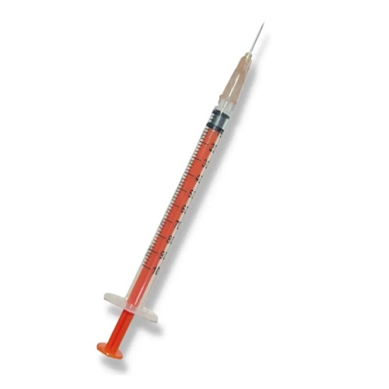 Seringa Insulina 1ml Com Agulha 13x0,45mm 100 Unidades SR