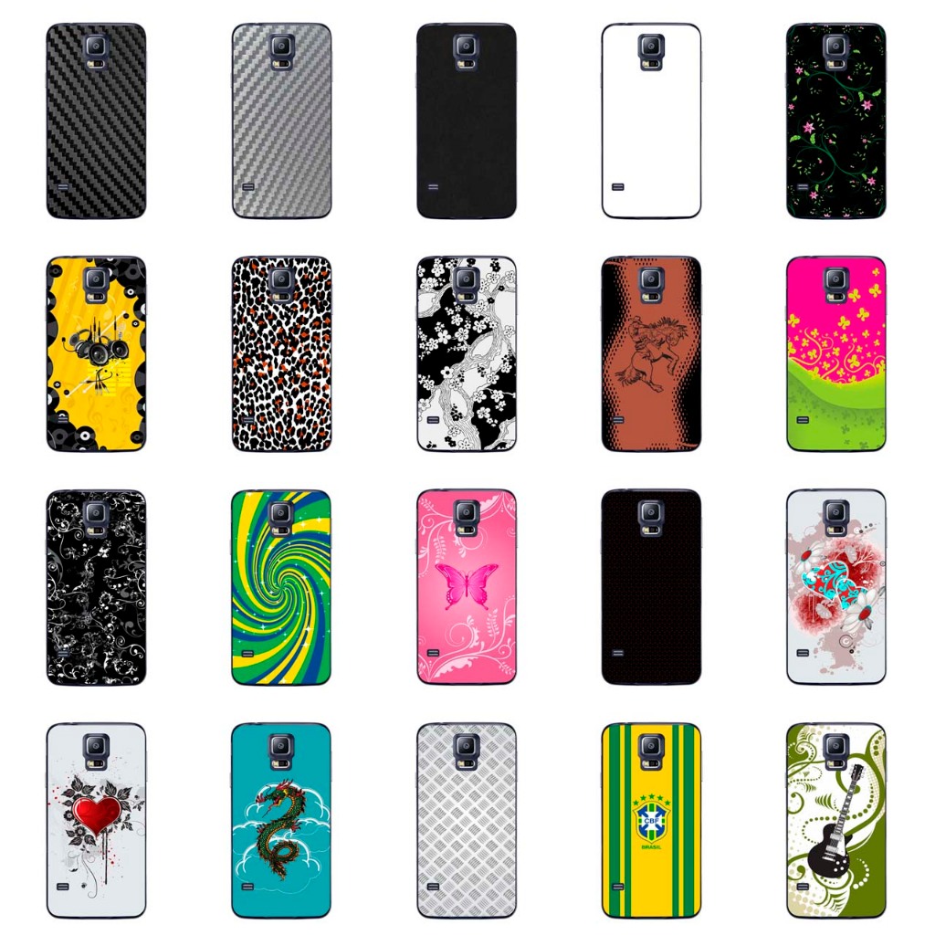 Capa Adesivo Skin349 a 368 Verso Para Samsung Galaxy S5 New Edition (SM-G903)