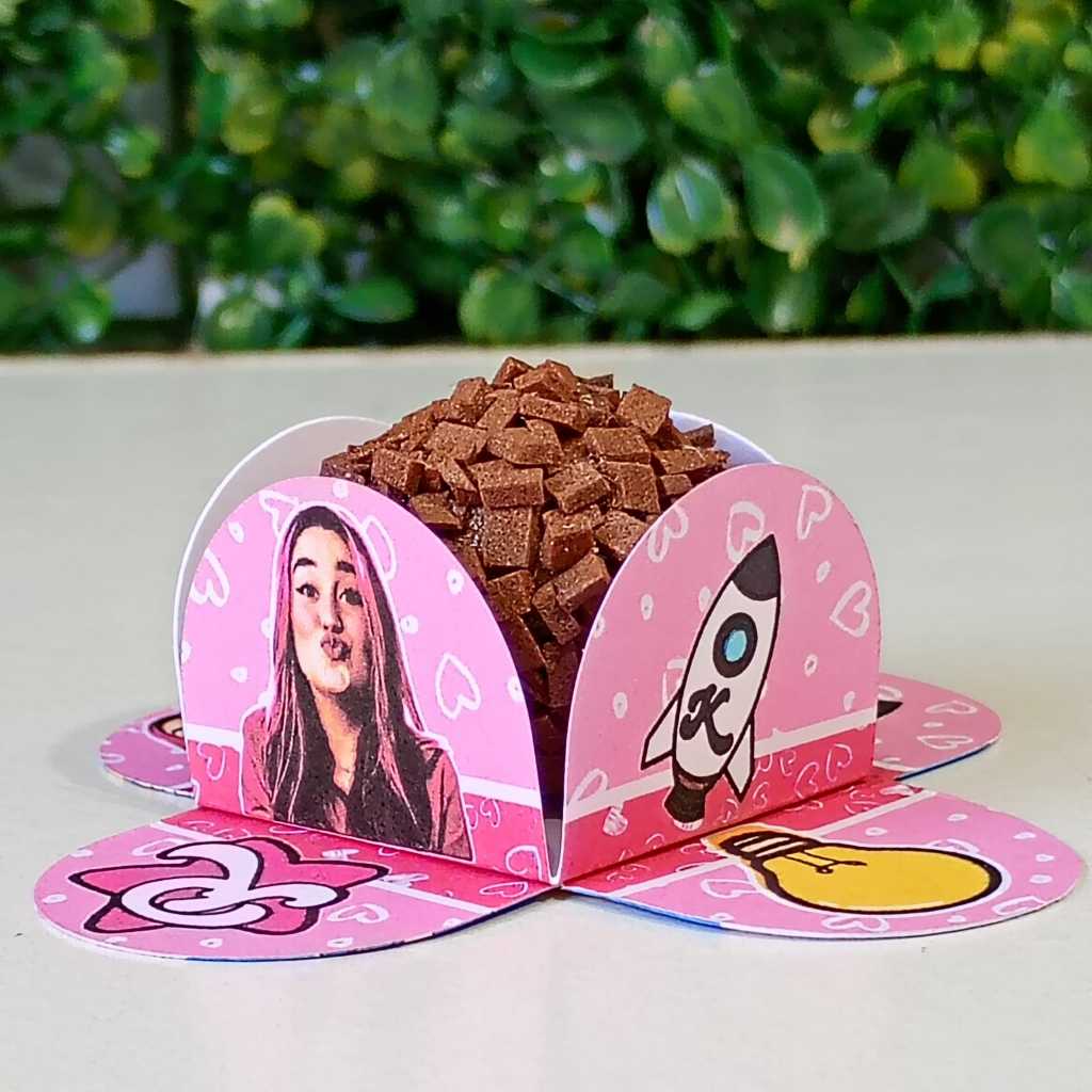 FORMINHA PARA DOCES EMILLY VICK DOS ROSA PERSONALIZADA PARA DOCINHOS BRIGADEIRO FESTA INFANTIL ANIVERSARIO CASAMENTO