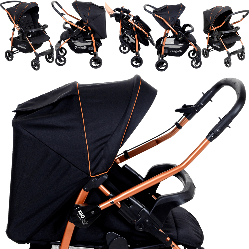 Carrinho Passeio Bebe Conforto Base Burigotto Rio K Preto Cobre