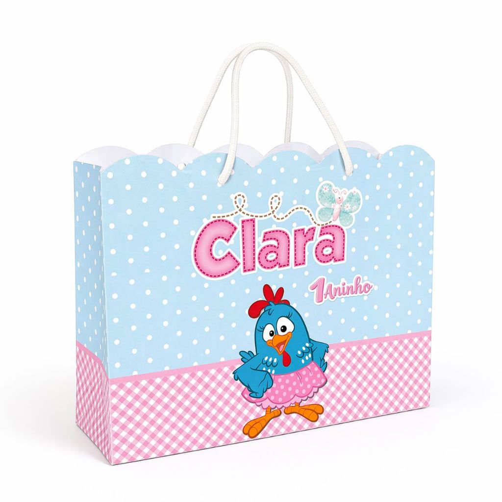 Sacolinha Surpresa Personalizada Infantil | Lembrancinha Festa Aniversário | Tema Galinha Pintadinha