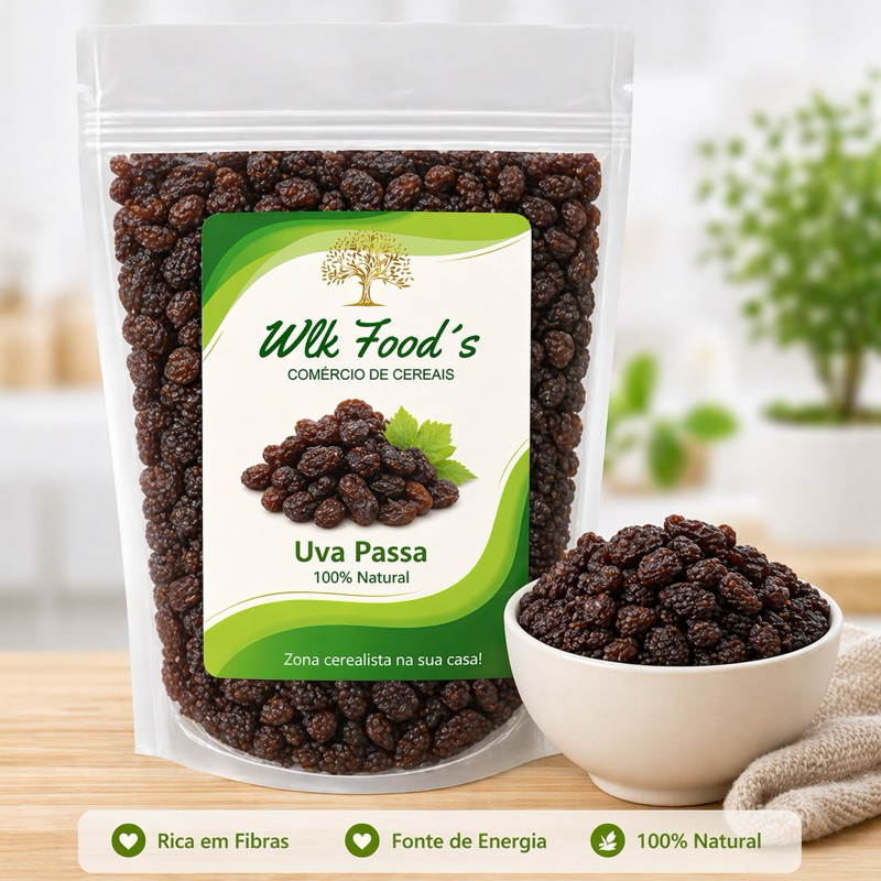 UVA PASSA PRETA | SEM SEMENTE | SELECIONADAS - 1 KG