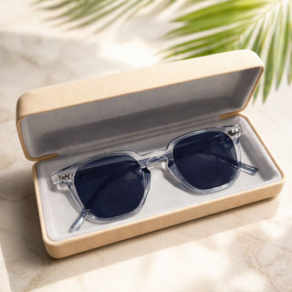 Óculos de Sol Behave New Gray Lente Escura UV400 Cinza Armação Transparente Design Moderno Unissex
