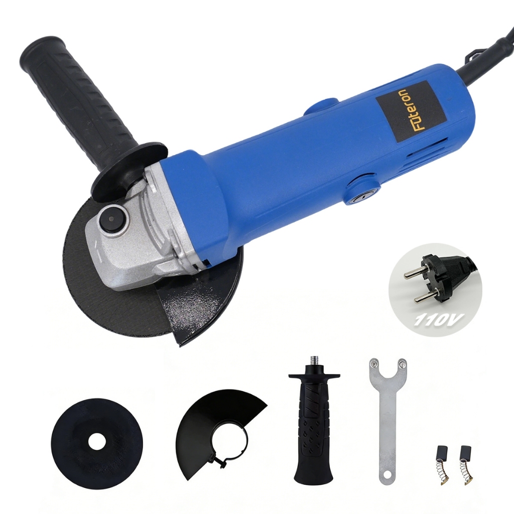 Esmerilhadeira Angular Industrial 110V/220V – Ferramenta Potente com Fio para Corte e Lixamento de Metal/Pedra