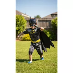Fantasia Batman Curto Com Máscara Capa Festa Meninos Aniversário