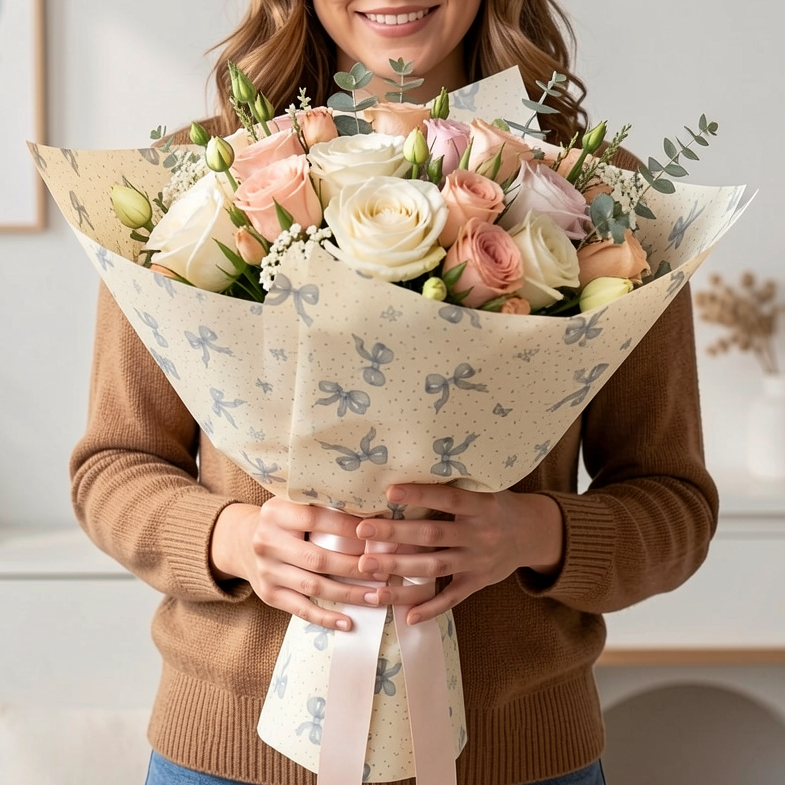 Papel Celofane Sujinho Poli Estampado 10 25 ou 50un Escolar Amor Presente Embalagem Flores