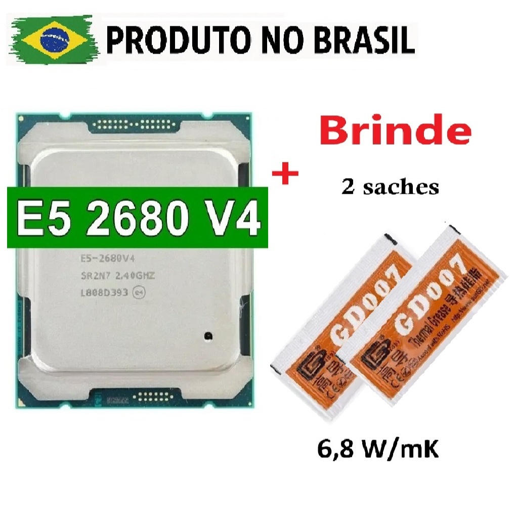 Processador Intel Xeon E5 2680 v4 - 14 núcleos - 28 threads – 2,4 GHz