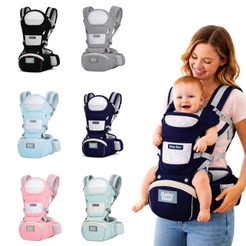 Bolsa Canguru Ergonômico Bebê Mãe 3 em 1 Bolsos Frontais e Laterais Proteção e Segurança